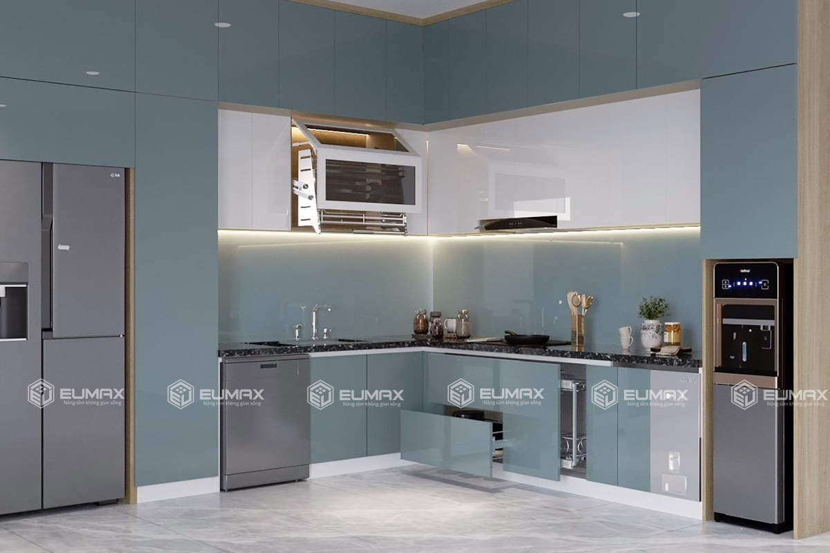 Tủ Bếp Nhựa Picomat Chữ L (Mã SP: EU-303)