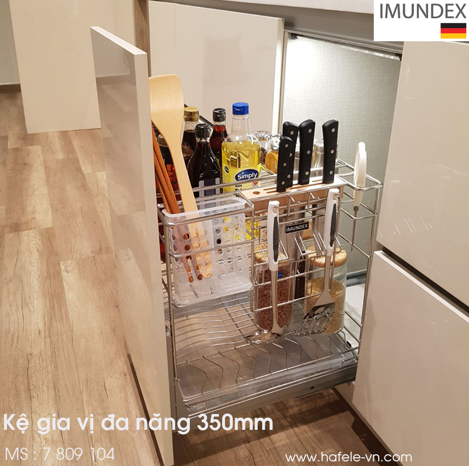 Kệ Gia Vị Đa Năng 350mm Hafele Imundex 7809104
