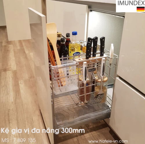 Kệ Gia Vị Đa Năng 300mm Hafele Imundex 7809135