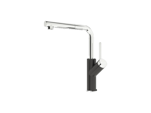 Vòi rửa bát rút dây Artan Black
