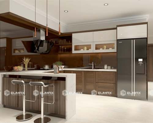 Tủ Bếp Kết Hợp Quầy Bar